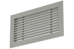 Staafrooster aluminium – met klemveren – 800x200 mm – Geanodiseerd aluminium
