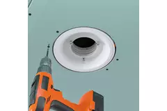 Ergovent instucbaar frameloos ventilatieventiel rond 100 mm - met Coanda-effect