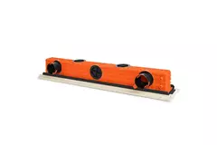 Ergovent instucbaar frameloos lijnrooster 1050 mm met aansluitdiameter 75 mm - modulair - 2 sleuven