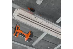 Ergovent instucbaar frameloos lijnrooster 1050 mm met aansluitdiameter 75 mm - modulair - 2 sleuven