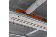 Ergovent instucbaar frameloos lijnrooster 1050 mm met aansluitdiameter 75 mm - modulair - 2 sleuven