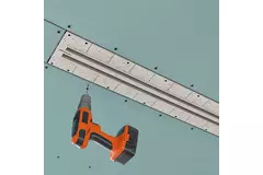 Ergovent instucbaar frameloos lijnrooster 1050 mm met aansluitdiameter 75 mm - modulair - 2 sleuven