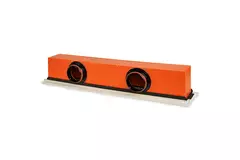 Ergovent instucbaar frameloos lijnrooster 1050 mm met aansluitdiameter 125 mm - airconditioning - 2 sleuven