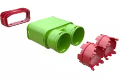 Ubbink Air Excellent 2x 23C - 55SC verloopstuk