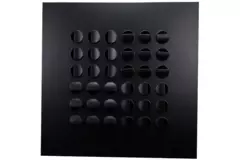 Multinozzle plafondrooster 596x596 mm - MN24 RAL9005 30% glans