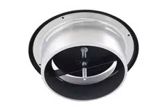 Ventilatie afvoer ventiel 100 mm metaal - E-DVS100 RAL9005 30% glans