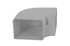 ClimaConnect 90° platte bocht voor montagekanaal 75 mm - RAL 9010