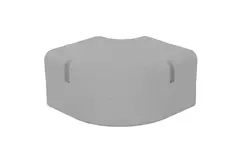 ClimaConnect 90° platte bocht voor montagekanaal 75 mm - RAL 9010