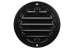 Buitenrooster rond 80mm aluminium - RAL9005 30% glans
