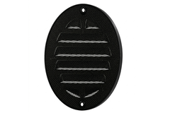 Buitenrooster rond 125 mm aluminium - RAL9005 30% glans