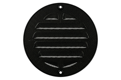 Buitenrooster rond 125 mm aluminium - RAL9005 30% glans