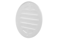 Buitenrooster rond 80 mm aluminium - RAL9016