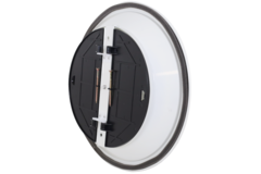 Diffuseur plafonnier rond avec motif fixe Ø 350 mm - RAL9010