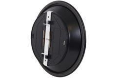 Diffuseur plafonnier rond avec motif fixe Ø 150 mm - RAL9005 30% brillant