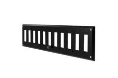 Wandrooster verstelbaar 300x100 mm metaal - RAL 9005 30% glans
