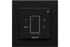 Afdekkap zwart voor Orcon vocht inbouw bedieningssensor 15RF