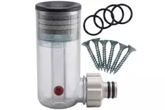 Waterloze inbouwsifon voor condenswater afvoer.