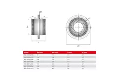 Irisklep 250 mm - RVS 316L  - IRIS250