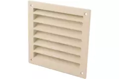Grille murale extérieure en aluminium 150x150 mm - RAL 1015