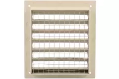 Grille murale extérieure en aluminium 150x150 mm - RAL 1015
