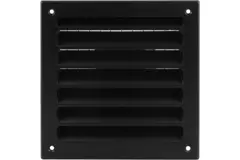 Buitenmuurrooster aluminium 150x150 mm - RAL 9005