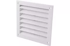 Grille extérieure en aluminium 100x100 mm - RAL 9016
