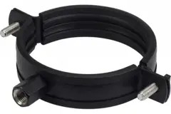 Support métallique de 150 mm de diamètre avec caoutchouc (expédition par la poste) RAL9005