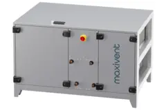 Maxivent WTW luchtbehandelingkasten met warmtewiel 1500 m3/h met warmwaterbatterij en koudwaterbatterij horizontaal rechts - RHE 1500 H WKJR