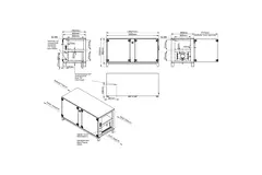 Maxivent WTW luchtbehandelingkasten met tegenstroomwisselaar 2000 m3/h met DX-batterij horizontaal links - PHE 2000 H ODJL