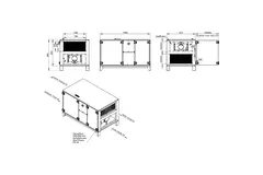 Maxivent WTW luchtbehandelingkasten met warmtewiel 2000 m3/h horizontaal horizontaal links - RHE 2000 H OOJL