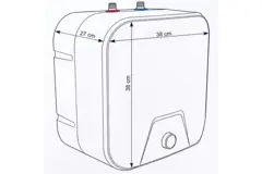 Chauffe-eau électrique de cuisine Kizura Close-in 10 L