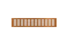 Plintrooster aluminium - geborsteld koper L=500mm x H=100mm - RA1050G