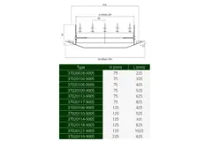 ClimaConnect kanaalrooster dubbel instelbaar 425x75 mm voor buis 160 tot 400 mm - ongecoat