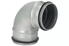 Korte ronde spiro bocht 90° Ø 80mm voor spirobuis