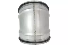 Korte ronde spiro bocht 45° Ø 160mm voor spirobuis