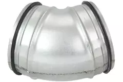 Korte ronde spiro bocht 45° Ø 160mm voor spirobuis