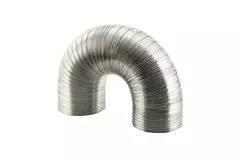 Starre aluminium ventilatieslang diameter 120 mm lengte 1.5 meter