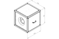 Ventilateur de caisson débit d'air extérieur du moteur - MPC 400 EC T30