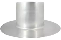 Thermoduct aluminium plakplaat voor dakdoorvoer diameter 125 mm