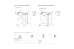 Ubbink WTW wandunit Ubiflux Vigor W225 4/0 links