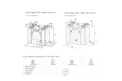 Ubbink WTW wandunit Ubiflux Vigor W325 4/0 rechts enthalpie