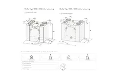 Ubbink WTW wandunit Ubiflux Vigor W325 4/0 rechts enthalpie