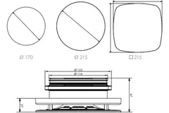 Vent-Axia UniflexPlus RVV 125 mm regelbaar ventiel vierkant - wit