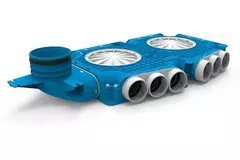 Vent-Axia Uniflexplus samengestelde verdeler 15 x Ø69mm verticale tuit Ø125mm