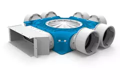 Vent-Axia Uniflexplus samengestelde verdeler 6x Ø90mm voor instortkanaal 220x80mm