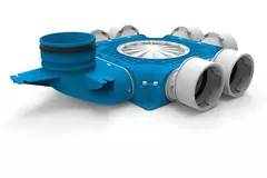 Vent-Axia Uniflexplus samengestelde verdeler 6x Ø90mm met verticale tuit Ø125mm