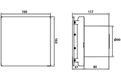 Stille badkamerventilator Mute Ø 100mm - Vent Axia Mute 100 BN