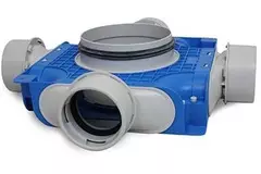 Vent-Axia Uniflexplus ventilatie verdeelbox 4x Ø90 mm met tuit Ø180 mm