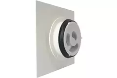 Vasco design plafondventiel luxe vierkant recht (incl. smiley)