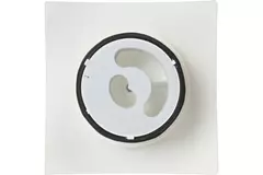 Vasco design plafond- of wandventiel luxe vierkant gebogen (incl. smiley)